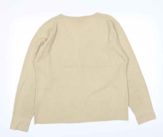 Bonmarché Womens Beige Cardigan Jumper Size L