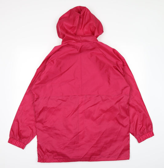 Embargo Womens Red Windbreaker Coat Size 12