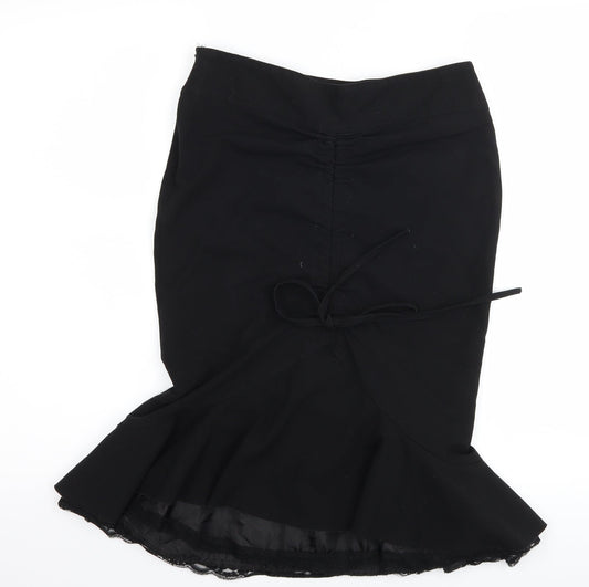 Ad Lib Womens Black Tulip Skirt Size 8