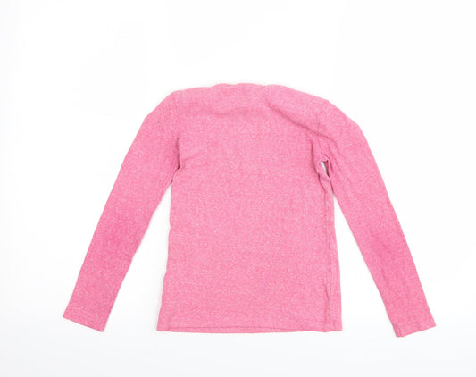 NEXT Girls Pink Basic T-Shirt Size 8 Years