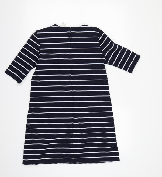 Basic Womens Blue Striped Bodycon Size XS