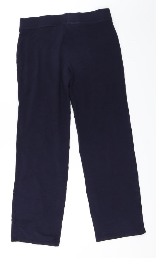Marks and Spencer Womens Blue Sweatpants Trousers Size 12 L29 in