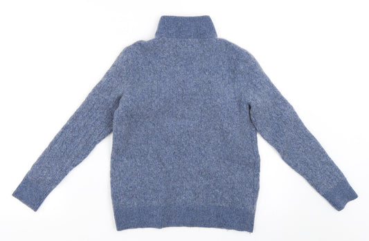 Pringle of Scotland Boys Blue Henley Jumper Size M