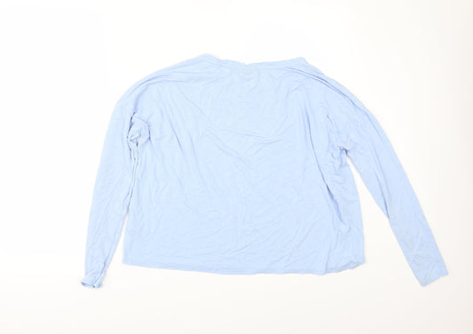 Topshop Womens Blue Basic T-Shirt Size 10