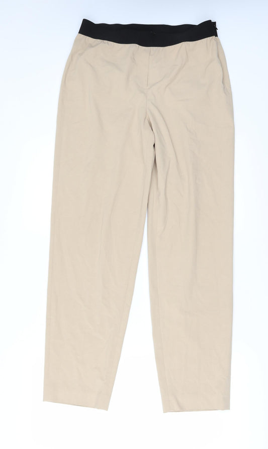 TRU TRUSSARDI Womens Beige Trousers Size 34 in L30 in