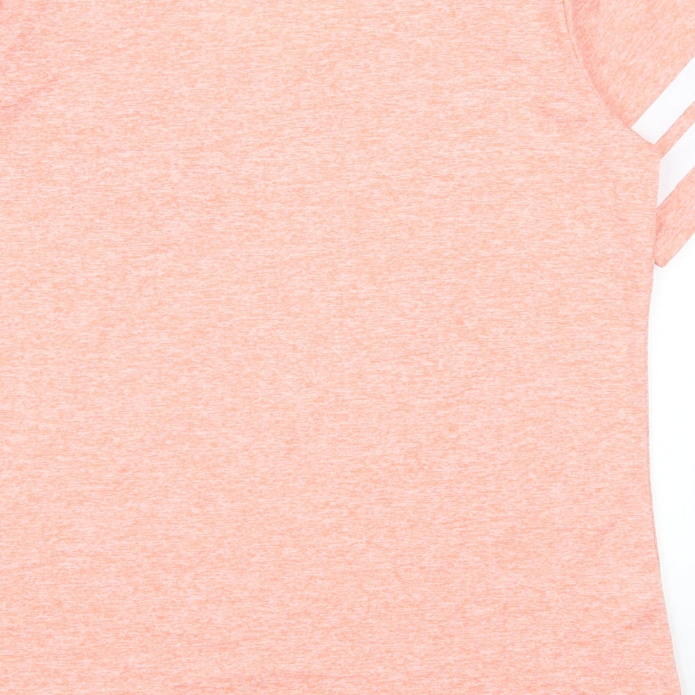 Preworn Womens Pink Basic T-Shirt Size L - Lil Sis