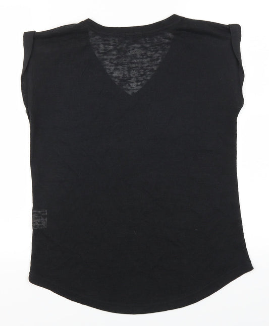 Noa.n Paris Womens Black Basic T-Shirt Size M