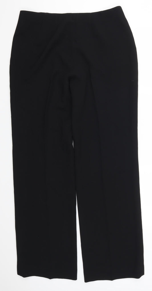 Viatvoli Womens Black Trousers Size 34 in L32.5 in