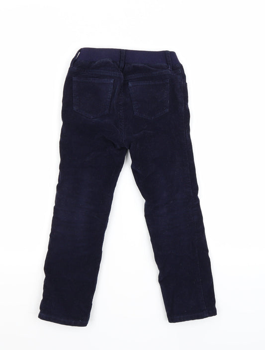 Gap Girls Blue Velvet Straight Jeans Size 5 Years