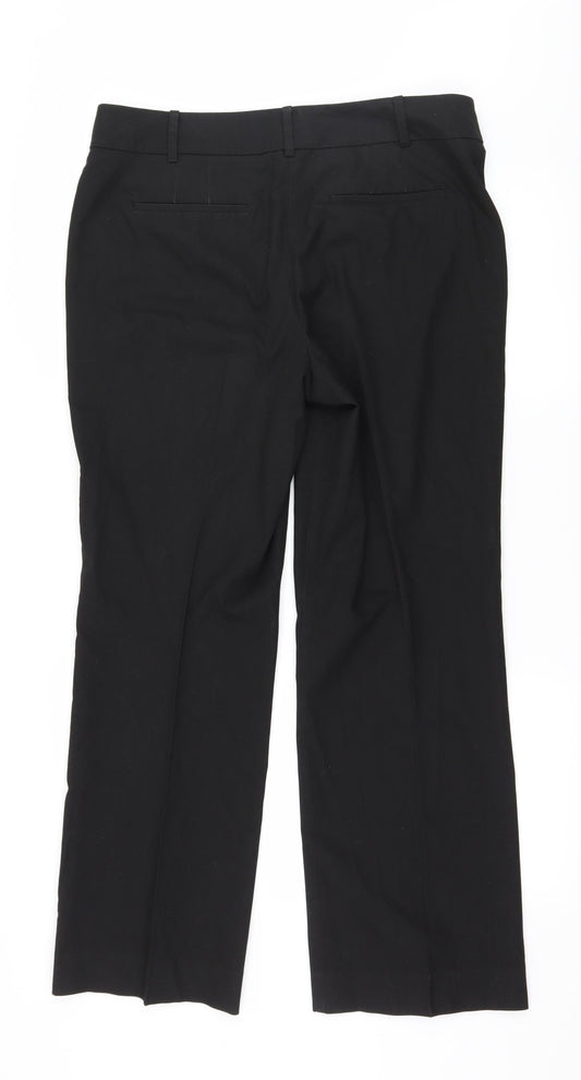 Ann Taylor Womens Black Trousers Size 12 L29 in