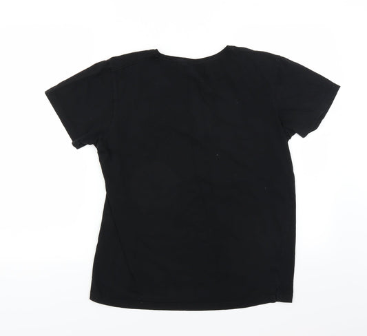 Premium Collection Womens Black Basic T-Shirt Size M
