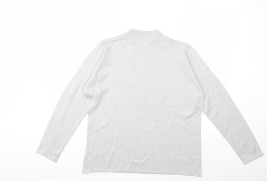 Preworn Womens Grey Knit Pullover Jumper Size M