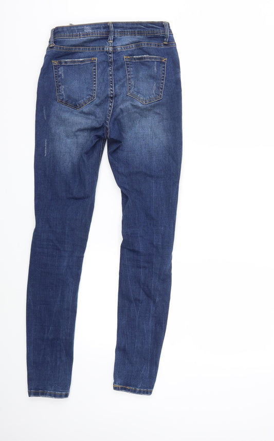 Preworn Womens Blue Denim Skinny Jeans Size 26 in L30 in