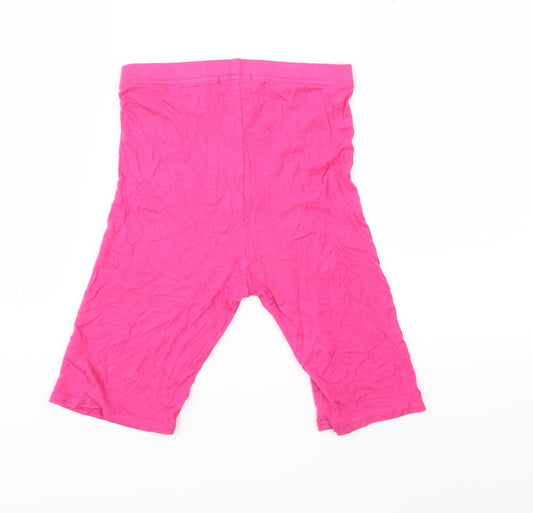 PRETTYLITTLETHING Womens Pink Compression Shorts Size 4