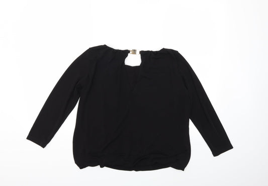 H&M Womens Black Basic Blouse Size M