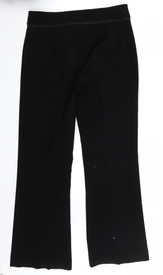 Quin and Donnelly Womens Black Trousers Size 12 L31 in