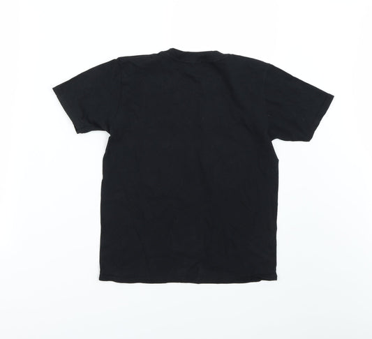 Gildan Boys Black Basic T-Shirt Size 9-10 Years
