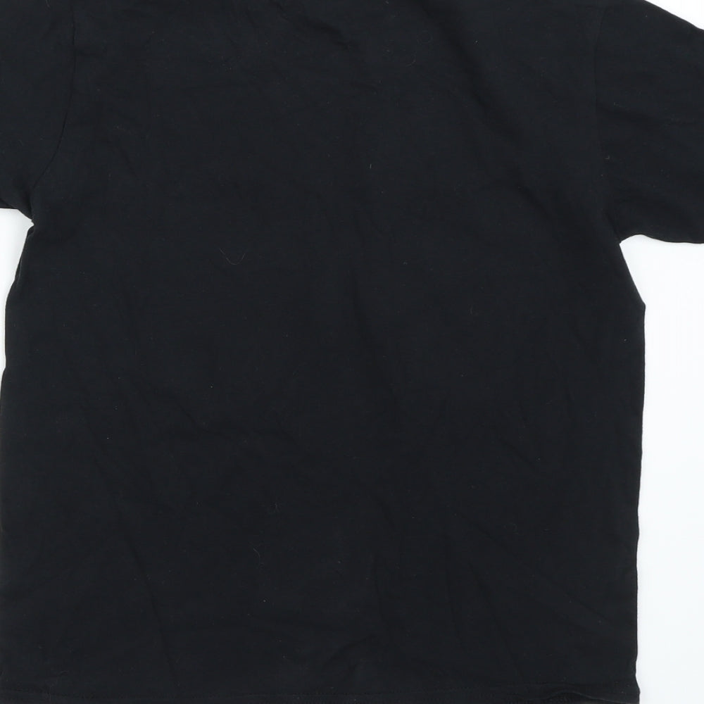 Gildan Boys Black Basic T-Shirt Size 9-10 Years