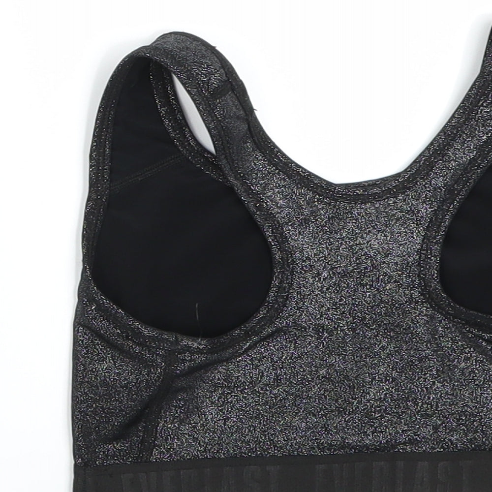 Brand and care label for Ever last girls’ black cropped tank, size 7-8, years