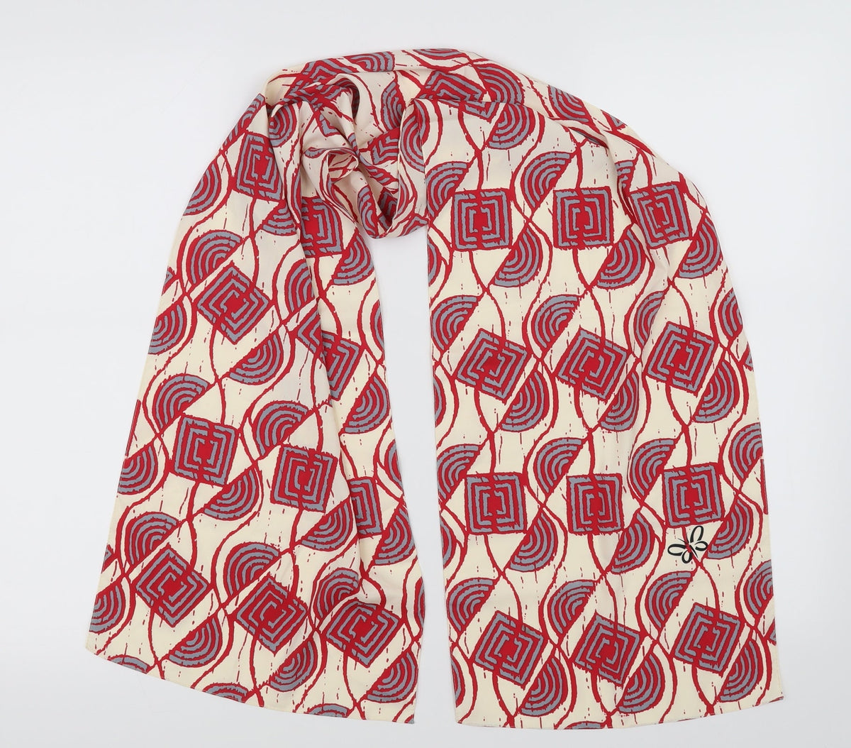 Additional front view of Preworn women’s yellow shawl/wrap