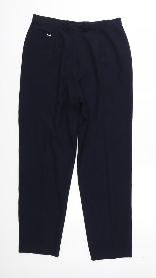 First Avenue Womens Blue Trousers Size 14 L29 in