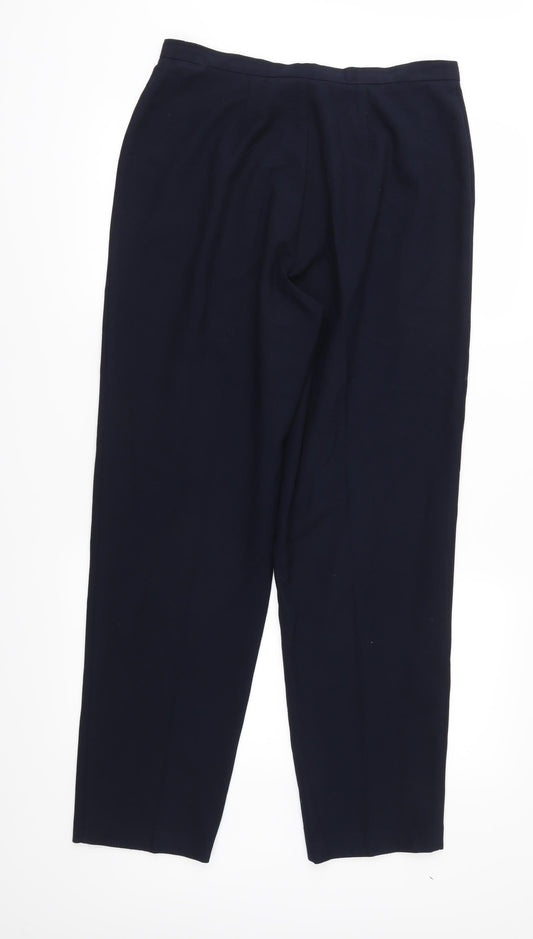 First Avenue Womens Blue Trousers Size 14 L29 in