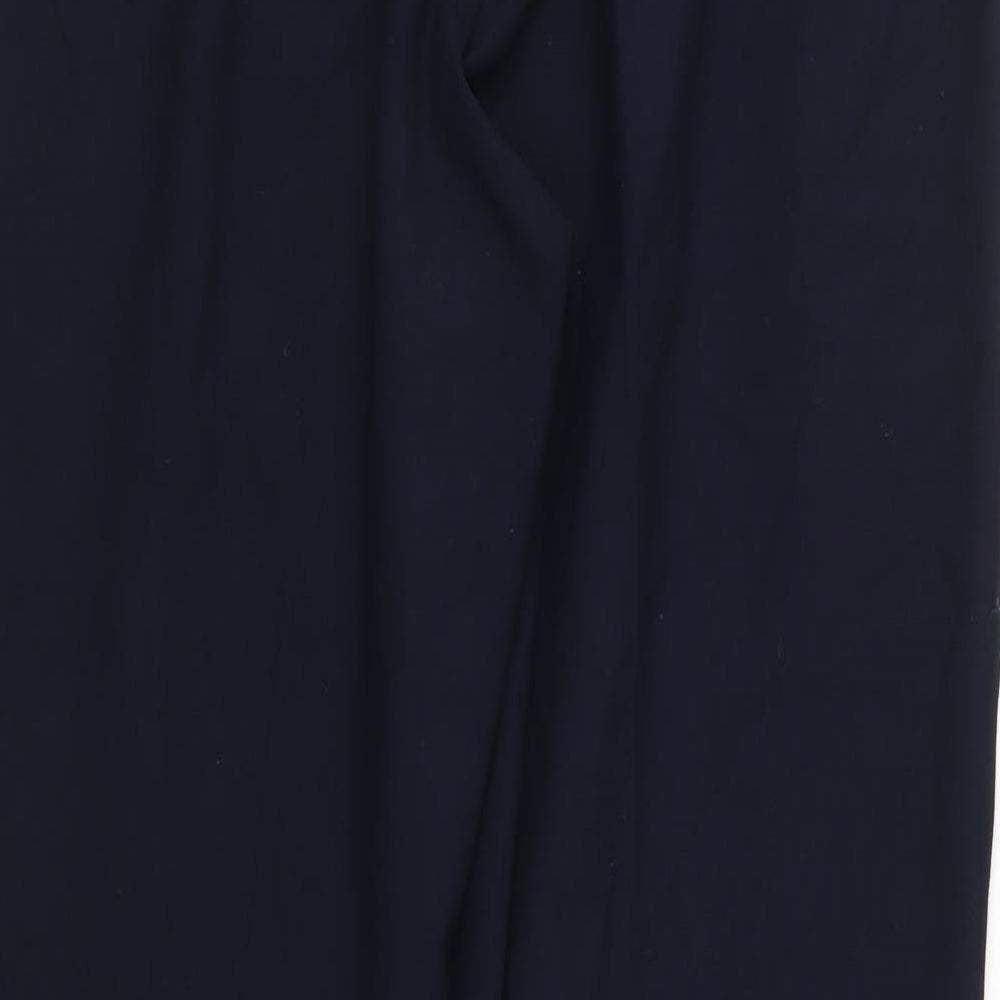 Brand and care label for First Avenue women’s blue trousers, size UK 14, 29-inch leg