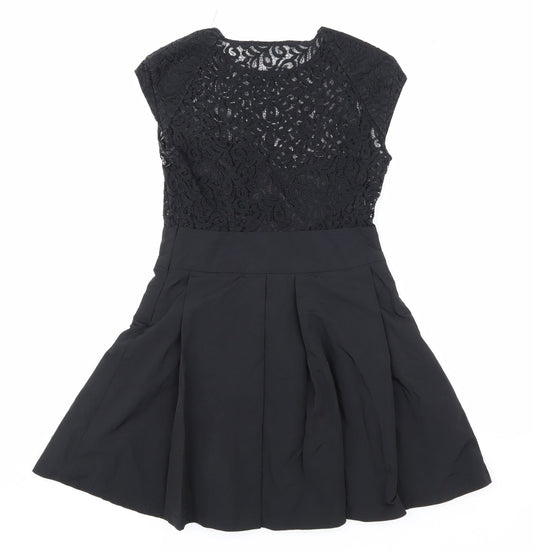 Kimchi Blue Womens Black Skater Dress Size S