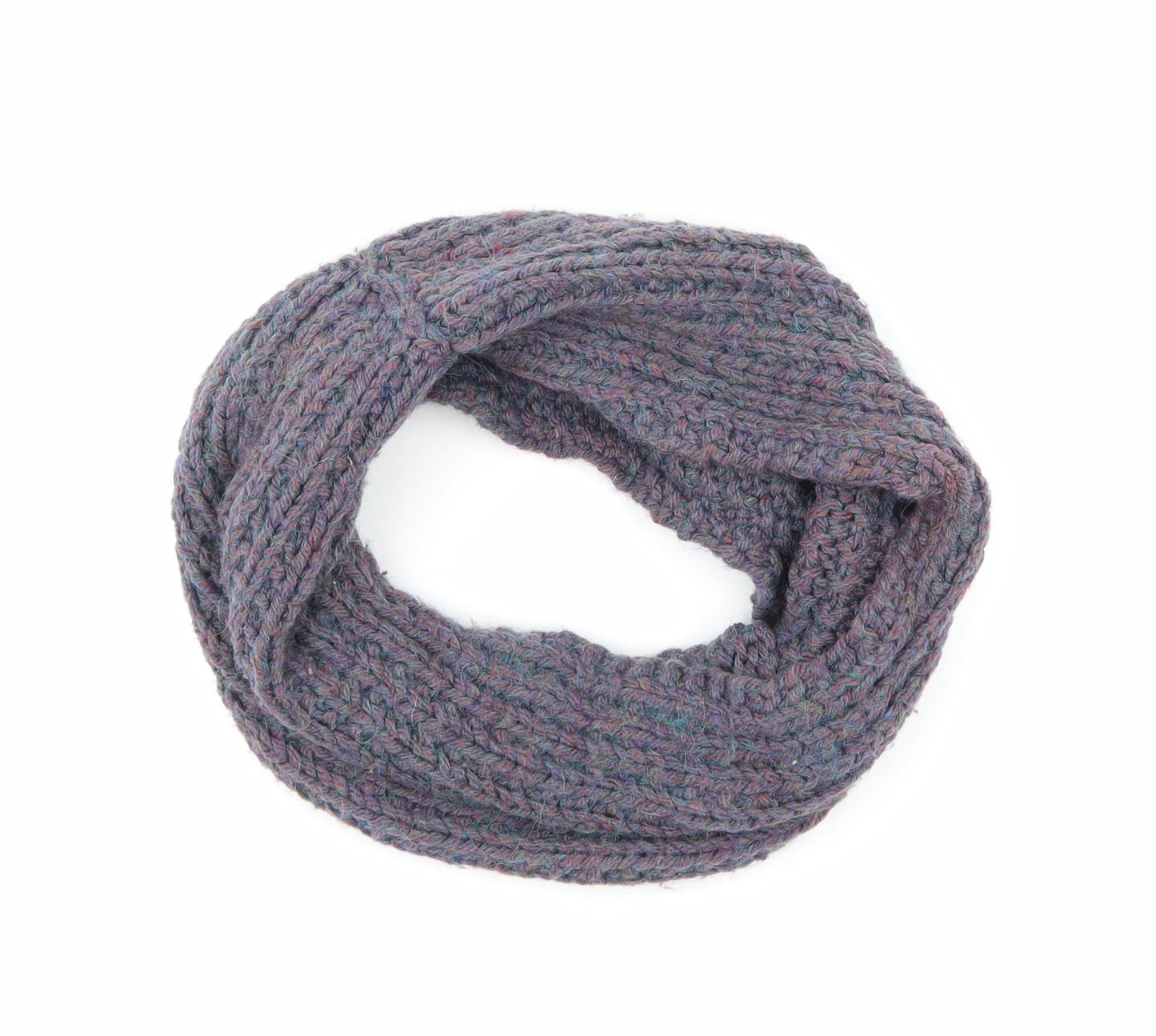 Preworn Womens Purple Knit Scarf