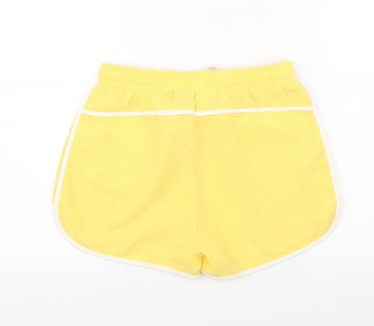 Vera & Lucy Womens Yellow Sweat Shorts Size S