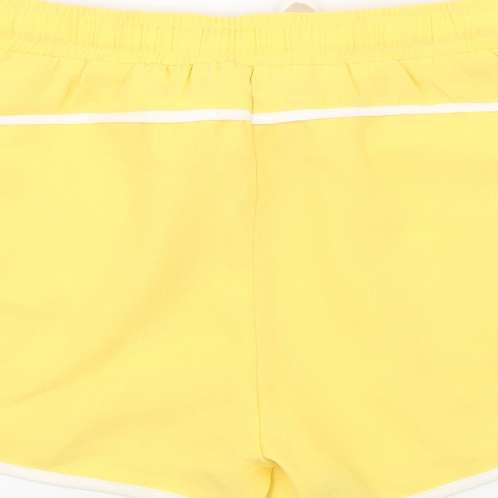 Vera & Lucy Womens Yellow Sweat Shorts Size S