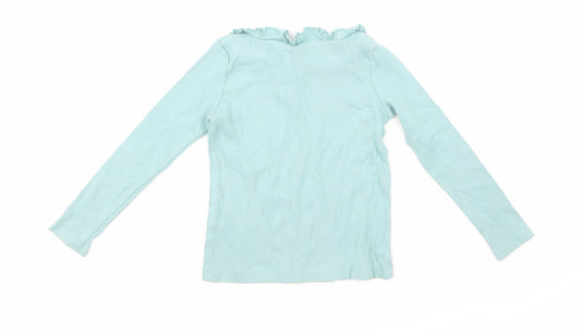 Uniqlo Girls Blue Basic T-Shirt Size 5-6 Years