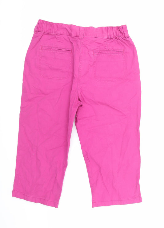 Marks and Spencer Womens Purple Trousers Size 14 L20 in
