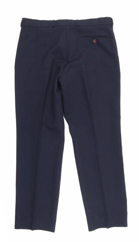 Walters Mens Blue Trousers Size 36 L28 in