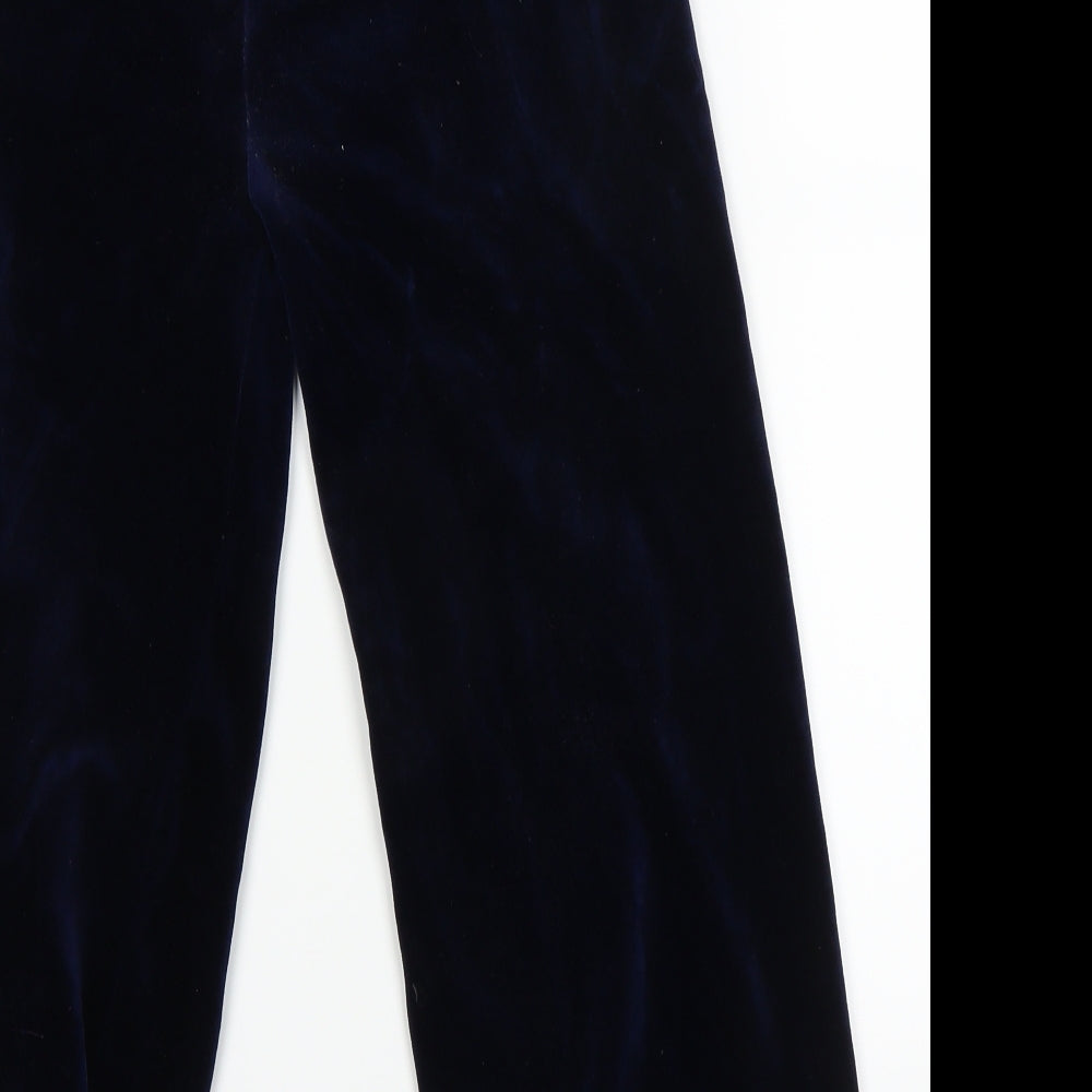 Brand and care label for BOB women’s blue floral sweatpants, size UK 10, 20-inch leg
