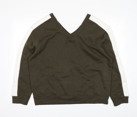 Marks and Spencer Womens Green Pullover Jumper Size 14