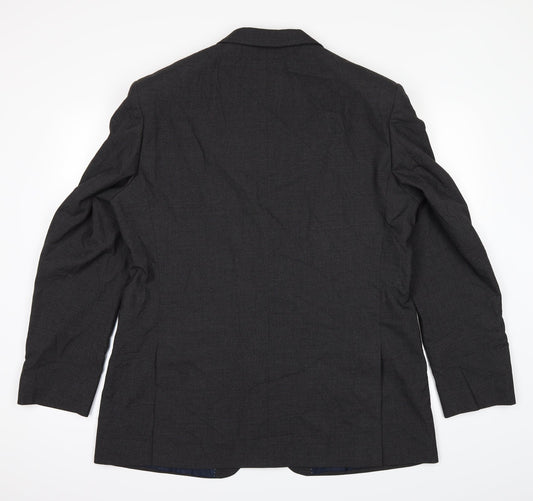 The Collection Mens Black Jacket Suit Jacket Size 44