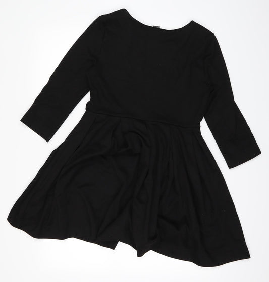 H&M Womens Black Fit & Flare Size M