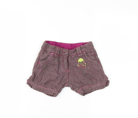 tuc tuc Girls Purple Cut-Off Shorts Size 2 Years