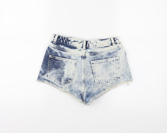 Topshop Womens Blue Cut-Off Shorts Size 6