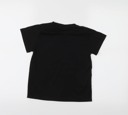 Preworn Boys Black Basic T-Shirt Size S