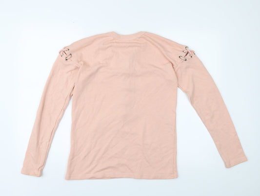 Missguided Womens Pink Pullover Jumper Size 6