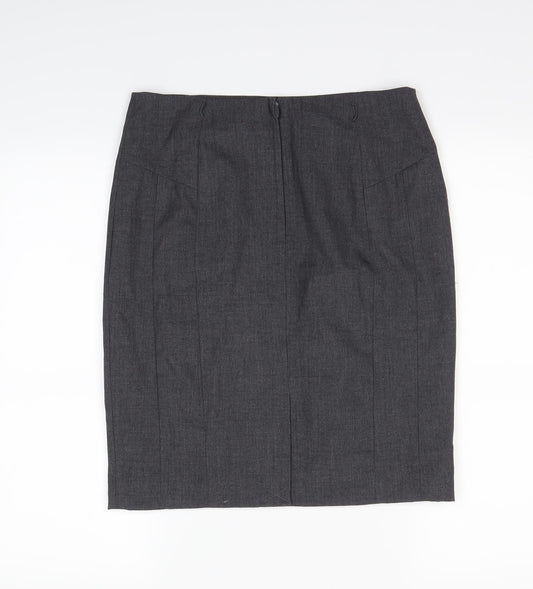 H&M Womens Grey Mini Skirt Size 10