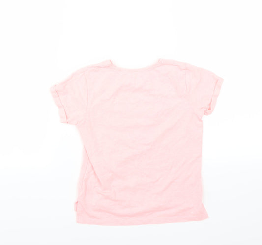 Matalan Girls Pink Basic T-Shirt Size 6 Years