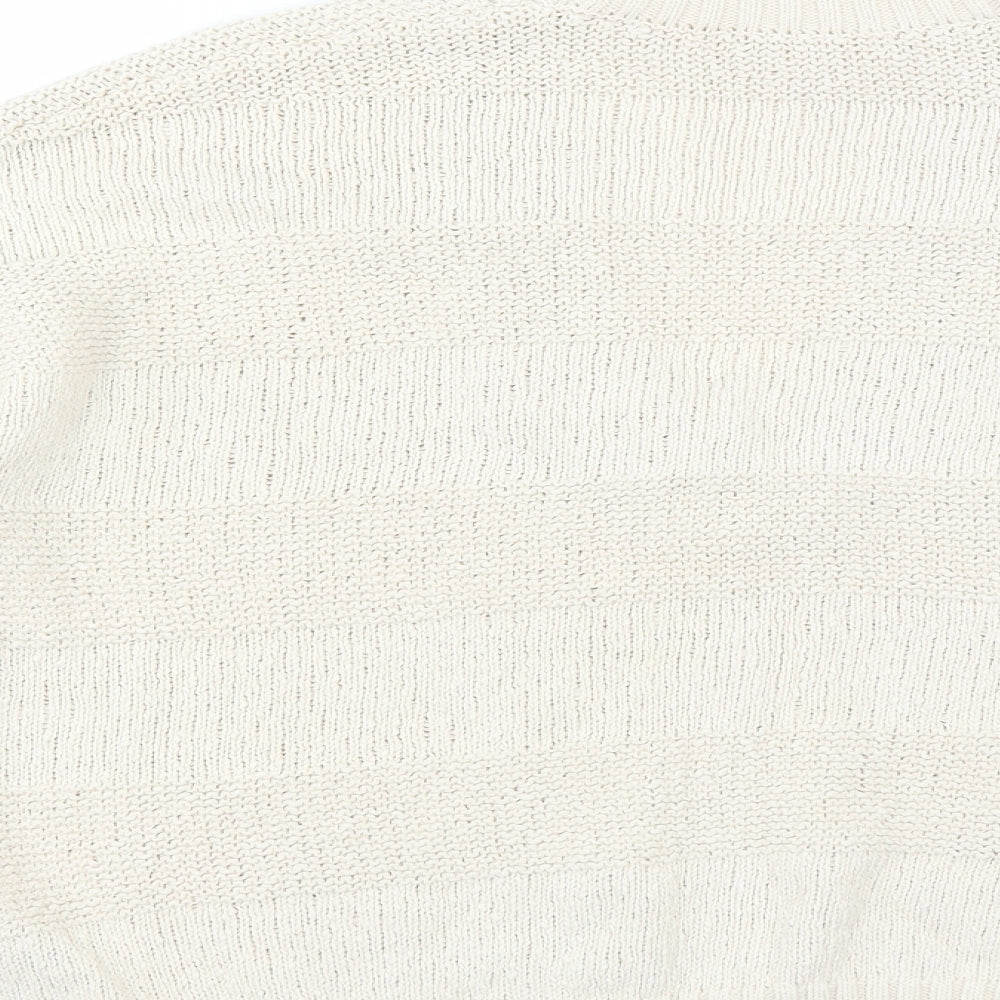 Brand and care label for InWear women’s beige jumper, size M