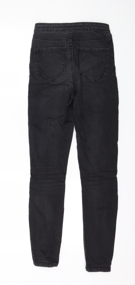 Denim & Co. Womens Black Denim Skinny Jeans Size 6 L27 in