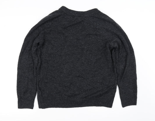 H&M Mens Grey Pullover Jumper Size XS