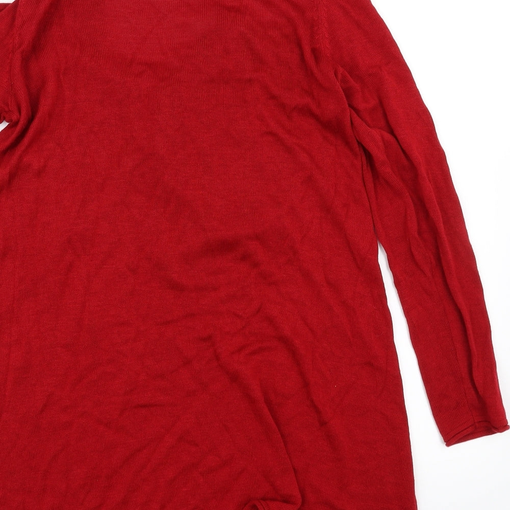 Crossroads Womens Red Pullover Jumper Size 14