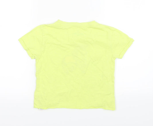 NEXT Girls Yellow Jersey Basic T-Shirt Size 6 Years - unicorn