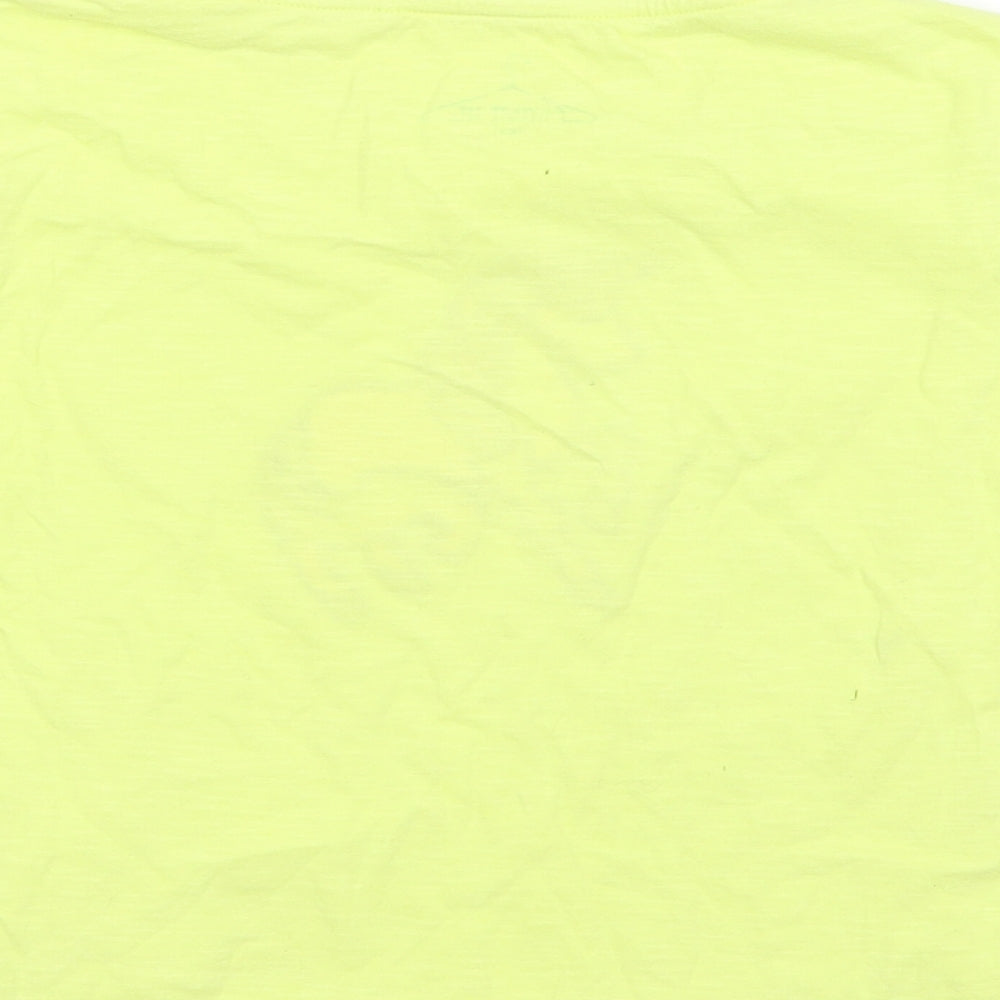 NEXT Girls Yellow Jersey Basic T-Shirt Size 6 Years - unicorn